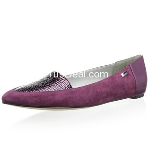 限时闪购！Myhabit现有Calvin Klein紫色尖头平底鞋特卖，只要$35，免运费