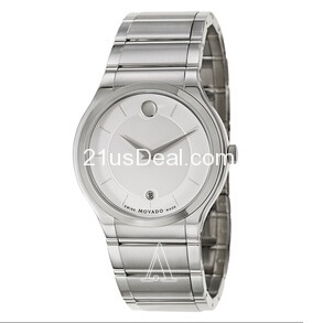 Ashford-$286 Movado Men's Quadro Watch 0606479!