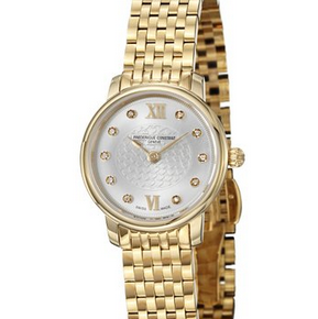 Frederique Constant Slim Line Ladies Yellow Gold Plated Quartz Watch FC-200WHDS5B  $555.00& FREE Shipping