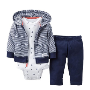 Carter's Baby Boys' 3 Piece Cardigan Set (Baby) - Navy Stripe  $14.99 (38%off)