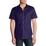 Perry Ellis Men's Short Sleeve Blocked Stripe Shirt $17.59 FREE Shipping on orders over $49