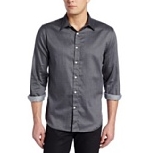 Perry Ellis Men's Medium Spread Collar Shirt $20.85 FREE Shipping on orders over $49