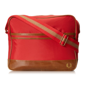 Fred Perry Men's Heritage Nylon Shoulder Bag, Vintage Red  $30.50(64%off)