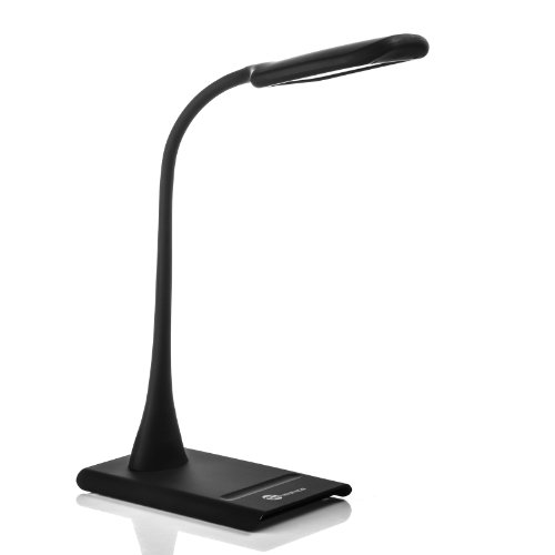 TaoTronics Dimmable Eye-Care LED Desk Lamp (9W, Flexible Neck, 7-Level Dimmer, Touch Controller, No Flickering, No Ghosting, Matte Black), only $27.99