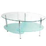 Walker Edison 38 in. Wave Oval Coffee Table $65.59 FREE Shipping