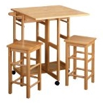 Winsome Wood Table Drop Leaf Square Stool, Natural $83.67 FREE Shipping