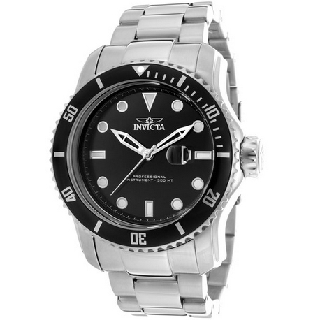 Invicta Men's 15075 Pro Diver Analog Display Japanese Quartz Silver Watch $59.99 FREE Shipping