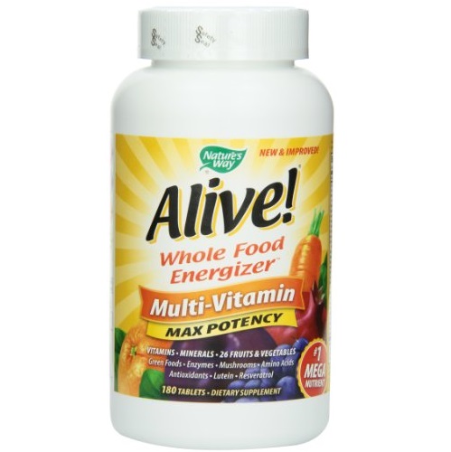 Nature's Way Alive! Max Potency Multi-Vitamin, 180 Tablets, only $12.68