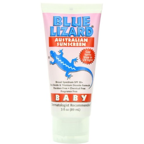 史低價！Blue Lizard 藍蜥蜴 Australian Sunscreen 兒童物理防晒霜SPF 30+，3oz，原價$11.99，現僅售$7.99