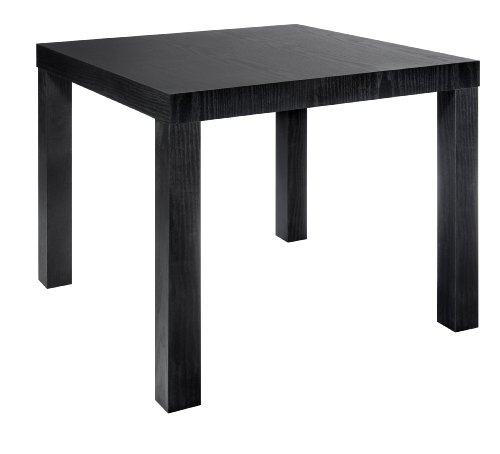 Amazon-only $17.93 Parson's End Table in Black Sturdy in Espresso or Natural Wood and Easy to Assemble, by DHP (3536196)