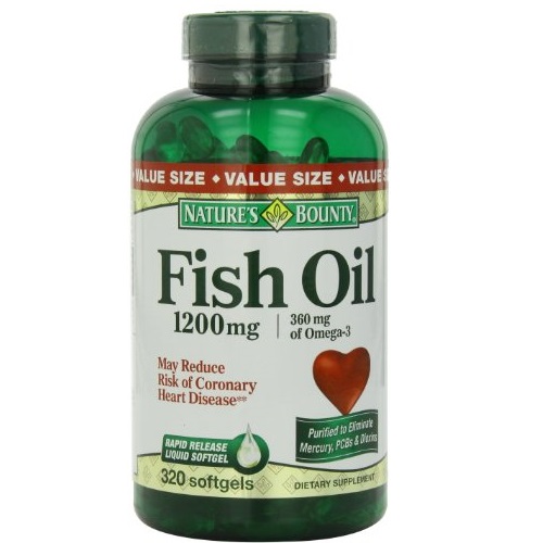 Nature's Bounty Fish Oil 1200mg Softgels (value Size), 320-Count, only $8.78, free shipping