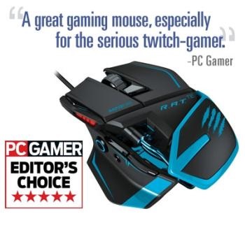Mad Catz R.A.T.TE Tournament Edition Gaming Mouse for PC and Mac, only $37.99 , free shipping