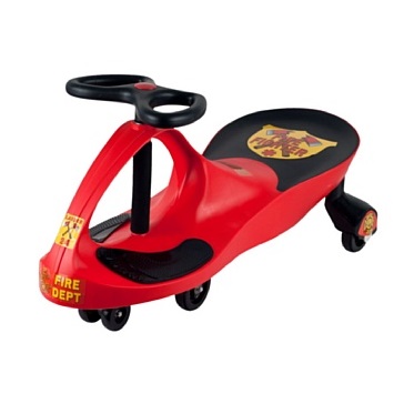 Lil' Rider Rescue Firefighter Wiggle Ride-On Car, Red, only $29.99