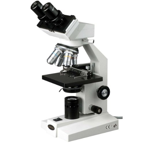 从小爱科学！史低价！AmScope B100B-MS双目镜生物显微镜， 40X-2000X 放大倍率，原价$390.00，现仅售$168.44，免运费