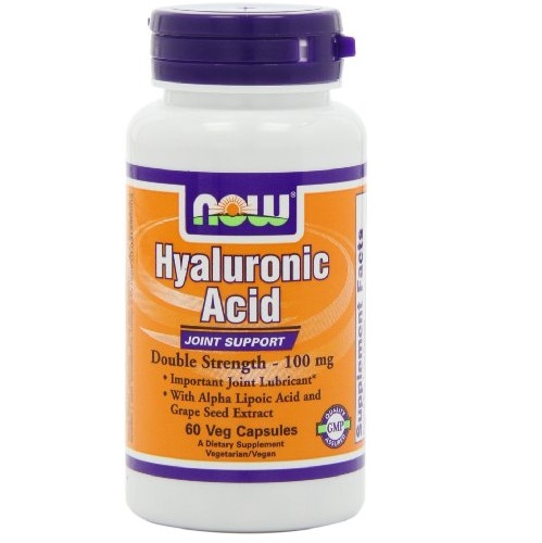 NOW Foods Hyaluronic Acid 100mg 2X Plus, 60 Vcaps, only $11.24