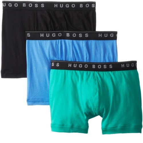 白菜！HUGO BOSS 雨果博斯 男士纯棉平角内裤，3条装，原价$34.00，现仅售 $18.65