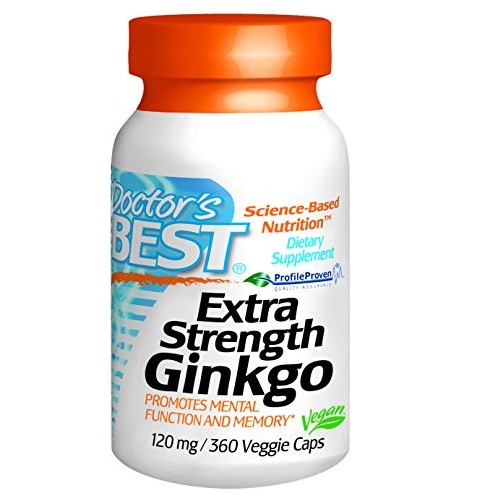Doctor's Best Extra Strength Ginkgo 120 Mg Vegatarian Capsules, 360 Count, only $16.08, free shipping after coupon using SS