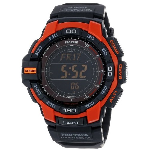 大降！史低價！Casio卡西歐PRG-270-4CR Pro Trek太陽能登山腕錶，原價$180.00，現僅售$81.00，免運費