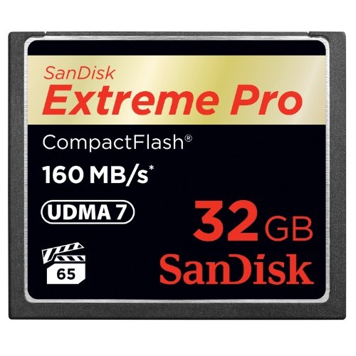 SanDisk Extreme PRO 32GB CompactFlash Memory Card UDMA 7 Speed Up To 160MB/s- SDCFXPS-032G-X46, only $64.95 , free shipping