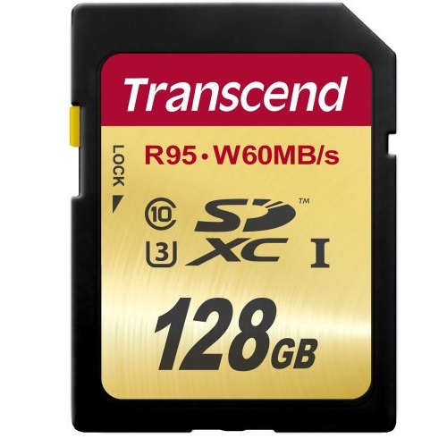 Transcend 128 GB High Speed 10 UHS-3 Flash Memory Card 95/60 MB/s (TS128GSDU3), only $44.95, free shipping