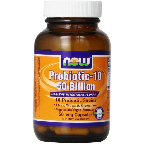 NOW Foods Probiotic-10 50 Billion,50 Veg Capsules only $20.42, free shipping