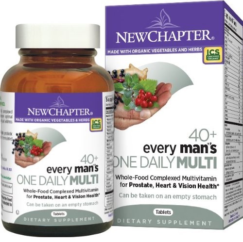 New Chapter Every Man's One Daily 40+, Men's Multivitamin Fermented with Probiotics + Saw Palmetto + B Vitamins + Vitamin D3 + Organic Non-GMO Ingredients - 96 ct  only $35.68, shipping