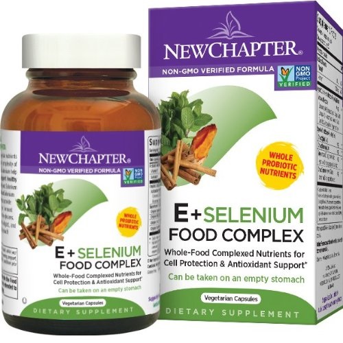 New Chapter E & Selenium Food Complex, 60 Vegetarian Capsules, only $9.59 