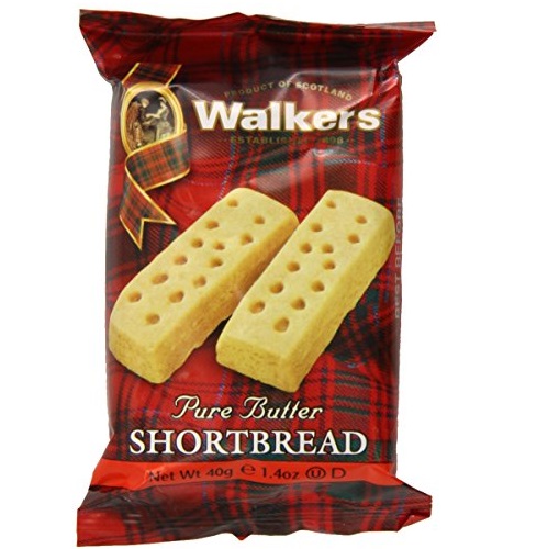 酥香诱人！Walkers 苏格兰奶油酥手指饼Shortbread Fingers，2个/包，共24包，现仅售$15.96，免运费