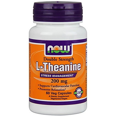 Now Foods Theanine Veg Capsules, 200 mg, 120 Count, only $25.59