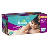 Pampers帮宝适Cruisers婴儿纸尿裤7号，92片装，原价$51.86，现点击coupon后仅 $27.98 免运费！