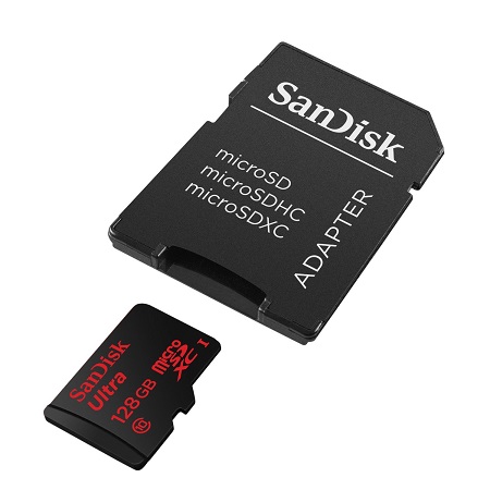 史低價！SanDisk 128GB Micro SDXC快閃記憶體卡，帶SD卡適配器，原價$129.99，現僅售$59.99，免運費