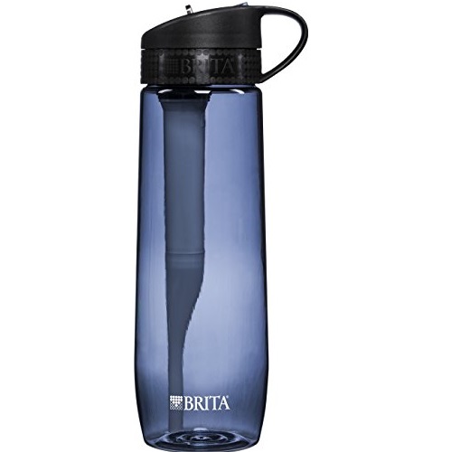 Brita 23.7 Ounce Hard Sided Water Bottle with Filter - BPA Free - Gray,only $11.07
