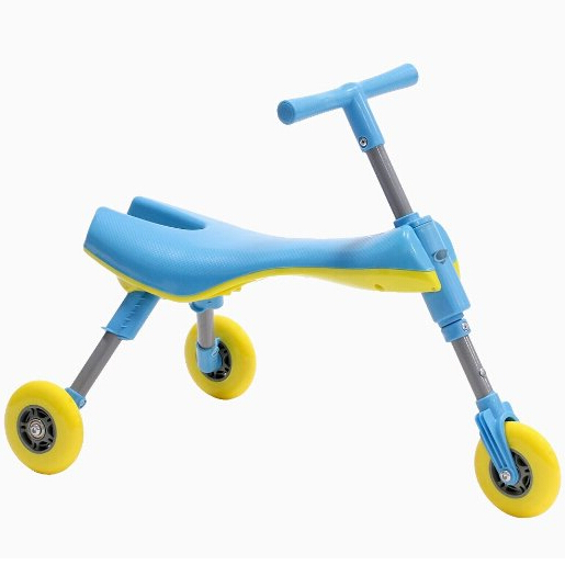 Amazon-Only $24.99 Fly Bike® Foldable Indoor/Outdoor Toddlers Glide Tricycle-Blue