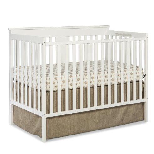 Amazon-Only $99 Stork Craft Mission Ridge Fixed Side Convertible Crib, White