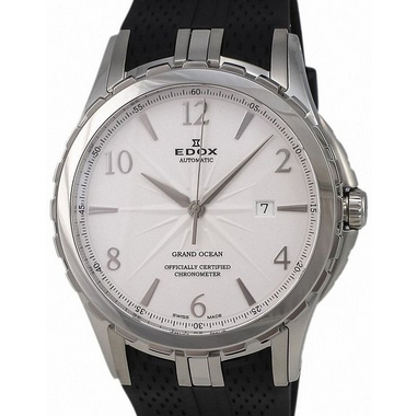 降：鐘錶王國瑞士著名腕錶品牌EDOX 依度 銀色錶盤自動男表 80077-3-ABN     原價$2,975.00  現特價只要$875.00(71%off)包郵