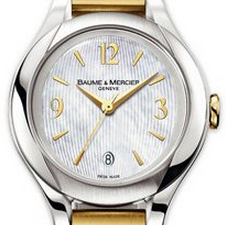 優雅高貴！瑞士著名腕錶品牌Baume & Mercier名仕 Ilea女士系列8773珍珠母貝瑞士石英腕錶 原價$2,890.00 現特價只要$895.00(69%off)包郵