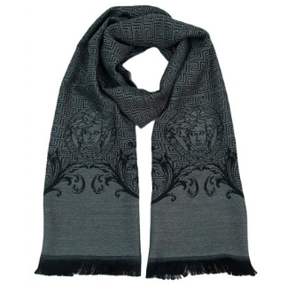 Versace VHB0284 004 Greek Key Pattern Grey 100% Wool Mens' Scarf  $99.99(76%off)