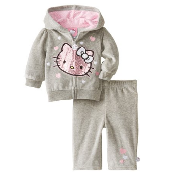 Hello Kitty Baby Baby-Girls Newborn Med Grey Heather 2 Pack Jacket Set  $18.99(55%off)