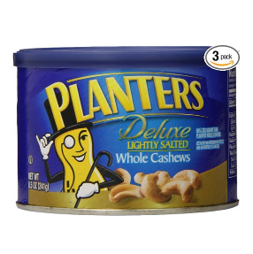 Planters Cashew Whole Lightly Salted, 8.5-Ounce (Pack of 3)  $9.4