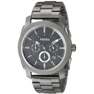 Fossil Men's FS4662 Stainless Steel Analog Black Dial Watch  $101.92(30%off)