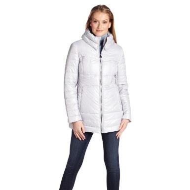 Via Spiga Womens Zip Front Hooded Coat with Slimming Seaming Detail, only $43.20, free shipping