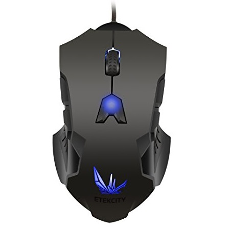 Etekcity® Scroll Alpha High Precision 8200 DPI Wired USB Laser Gaming Mouse for PC, 8 Programmable Buttons, 5 User Profiles, Omron Micro Switches, only $19.99