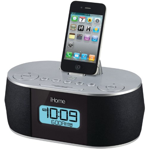 iHome iD38SVC Stereo System with Dual Alarm FM Clock Radio for iPad/iPhone/iPod, only $49.99, free shipping