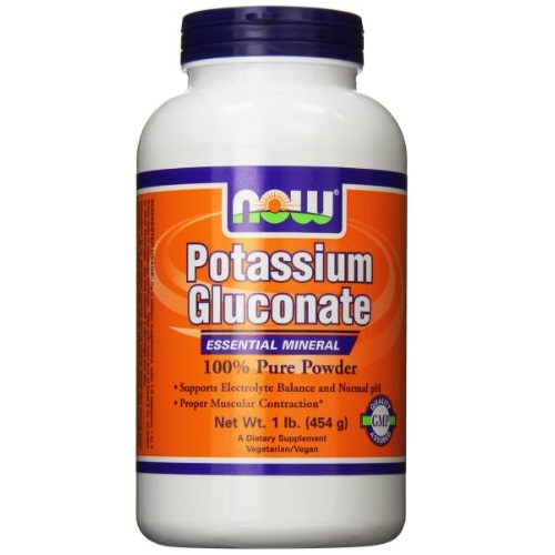 Now Foods Potassium Gluconate Pure Powder, 1-pound, only $9.69, free shipping