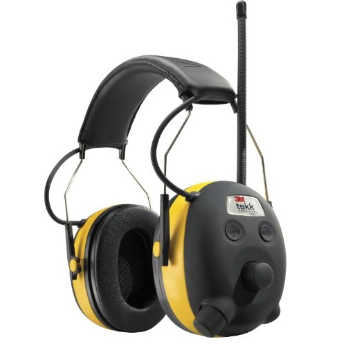 3M TEKK WorkTunes Hearing Protector, MP3 Compatible with AM/FM Tuner, only $31.70