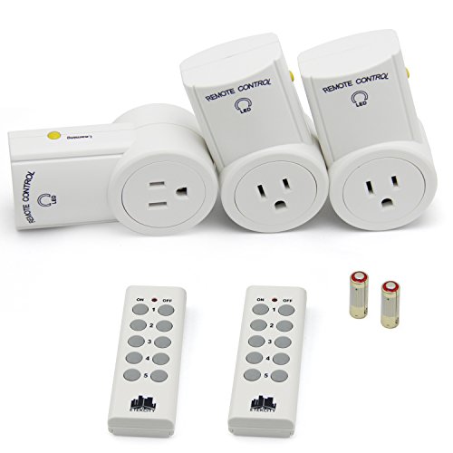 Etekcity ZAP 3LX Wireless Remote Control Outlet Light Switch with 2 Remotes with a 100-Feet Range for Lamps, Lights and Power Strips, 3-Pack, only $15.99 after using coupon code