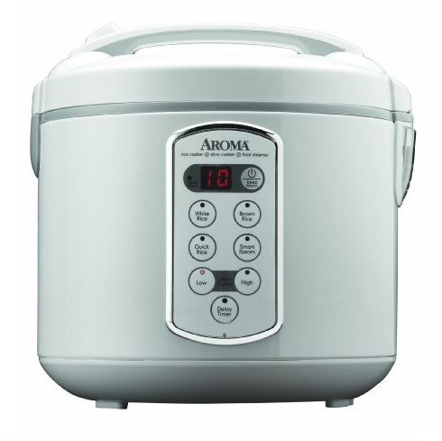 Aroma Professional 20-Cup (Cooked) Digital Rice Cooker, Food Steamer and Slow Cooker, White, only $29.99