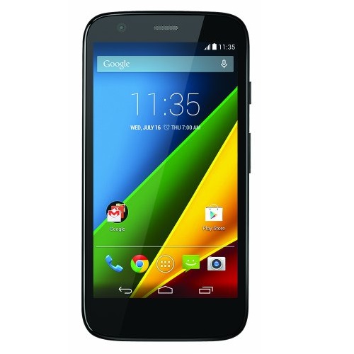 史低价！Motorola摩托罗拉Moto G 解锁GSM安卓智能手机，4G版本，原价$219.99，现仅售$199.99，免运费。黑白两色可选，同价！