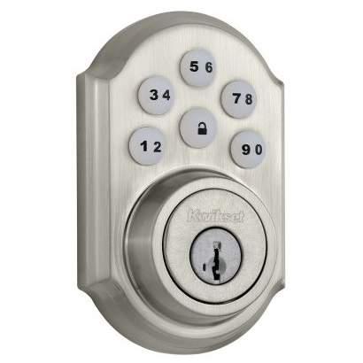 Kwikset 909 SmartCode® Electronic Deadbolt featuring SmartKey® in Satin Nickel, only $70.68, free shipping after 15% automatic discount at checkout