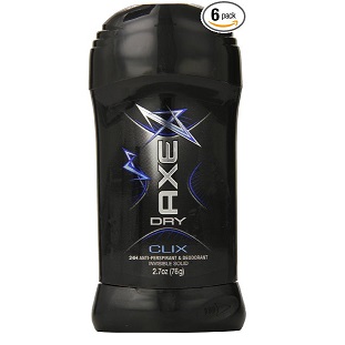 AXE DRY AntiPerspirant & Deodorant Invisible Solid, Clix 2.7 Ounce Stick (Pack of 6), only $8.49, free shipping after using SS